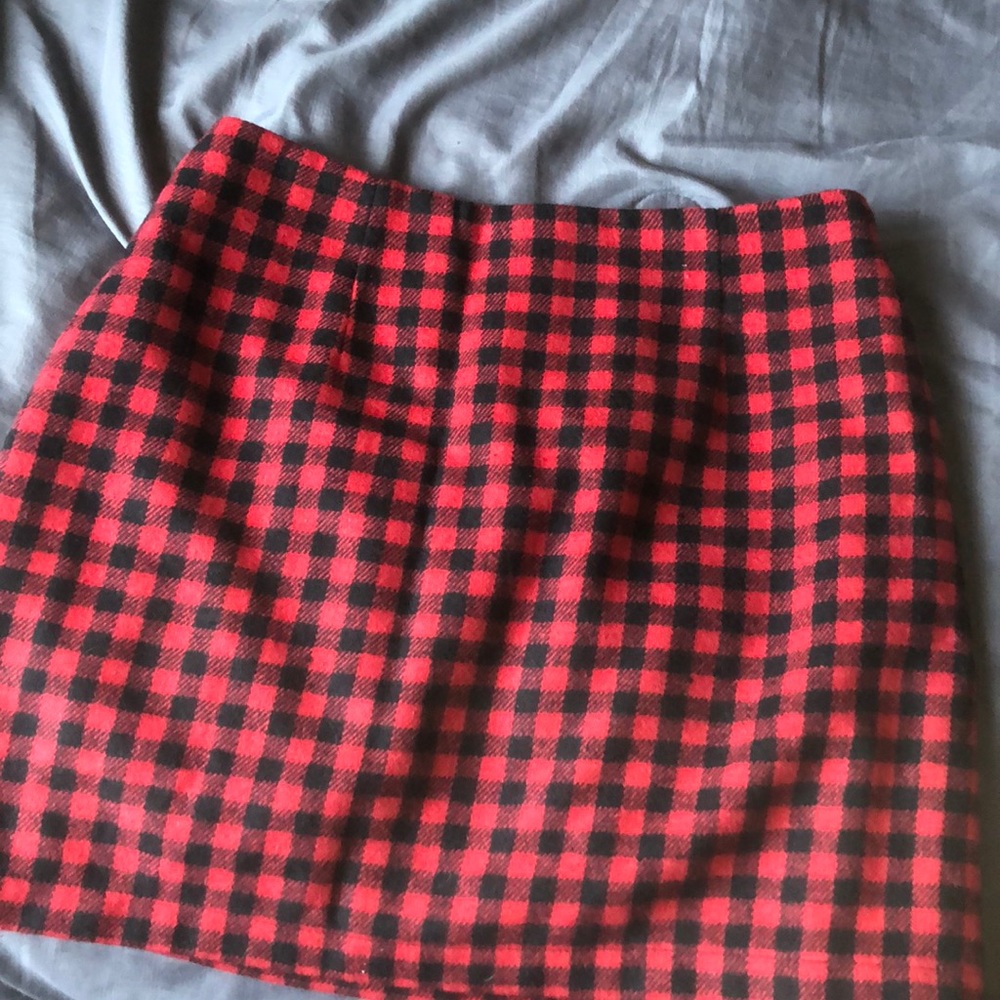 Checkered Mini Skirt